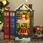 Fifijoy Merry Christmas DIY Book Nook Kit with LED