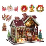 Ozjay Warm Christmas Lodge DIY Miniature House Kit
