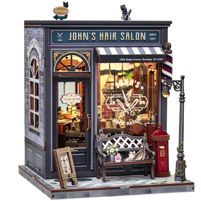 Cutebee John's Hair Salon DIY Book Nook Kit