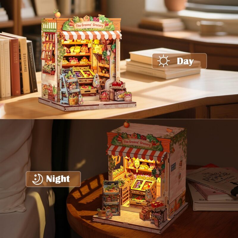 Cutebee The Greens' Grocery DIY Book Nook Kit