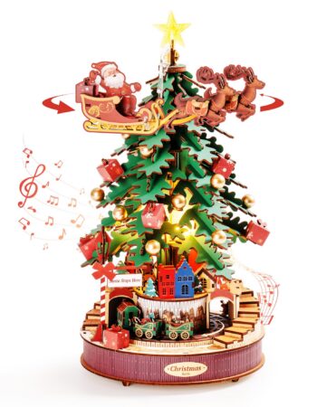 Rolife Musical Christmas Tree 3D Wooden Puzzle