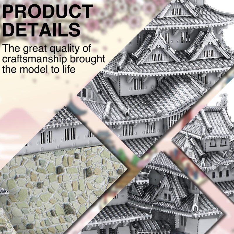 Piececool Himeji Castle 3D Metal Model Kit (486 Pcs)