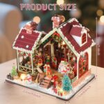 Foyucool Winterfest DIY Miniature House Kit with LED
