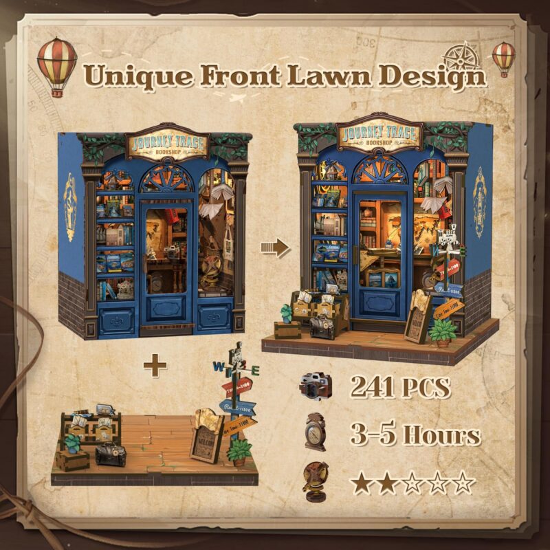 Cutebee Journey Trace Bookshop DIY Book Nook Kit