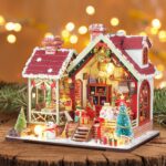 Foyucool Winterfest DIY Miniature House Kit with LED