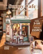 Cutebee Sunny Cafe DIY Book Nook Kit with LED