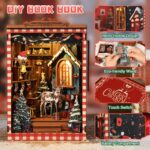 Nextips Snow Realm Pavilion DIY Book Nook Kit with LED