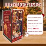 Iboheye Christmas Snow Night DIY Book Nook Kit with LED
