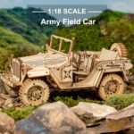 Rokr Army Field Car 3D Wooden Puzzle — view 2