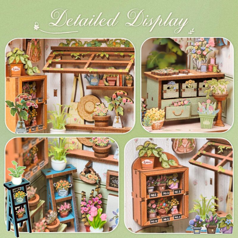 Cutebee Champs-Élysées Florist DIY Book Nook Kit