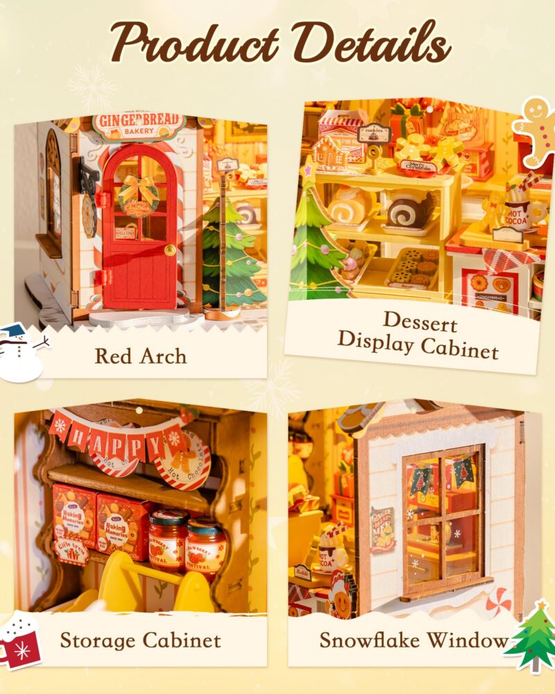 Robotime Gingerbread House DIY Miniature House Kit
