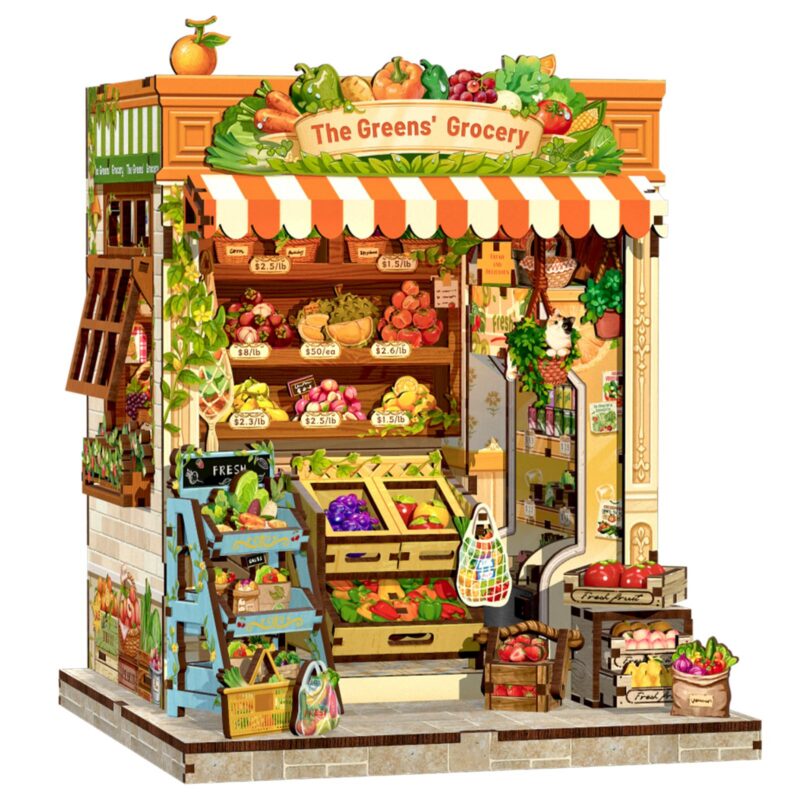 Cutebee The Greens' Grocery DIY Book Nook Kit