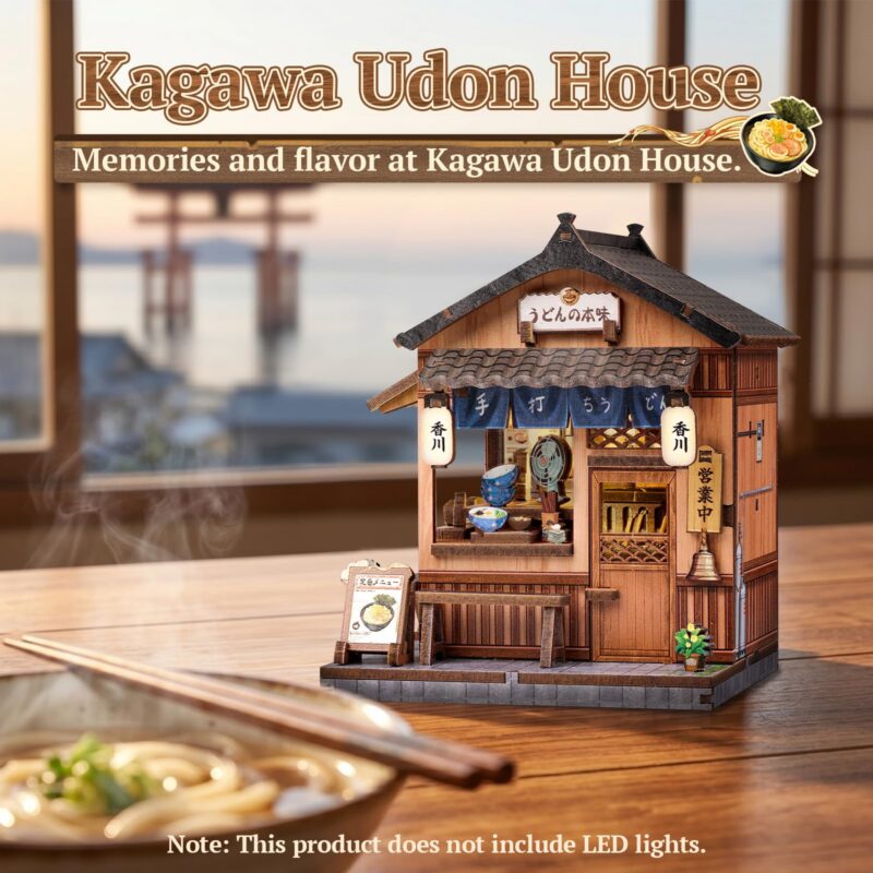 Cutebee Kagawa Udon House 3D Wooden Puzzle