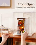 Rolife Acrylic Display Case with Door for Book Nooks