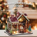 Ozjay Warm Christmas Lodge DIY Miniature House Kit