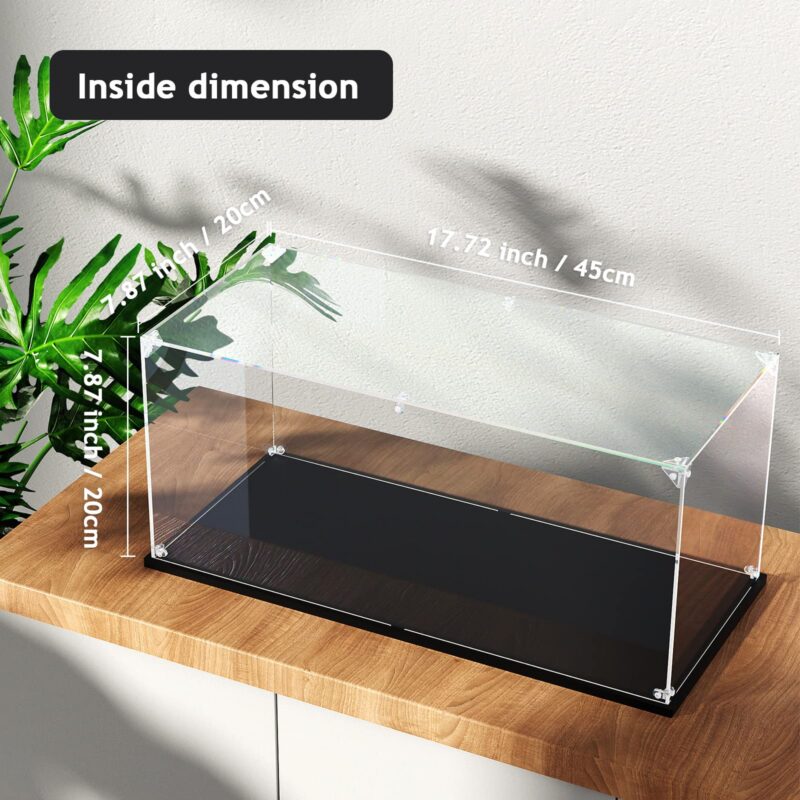 Dofopo Clear Acrylic Display Case (45 x 20 x 20 cm)