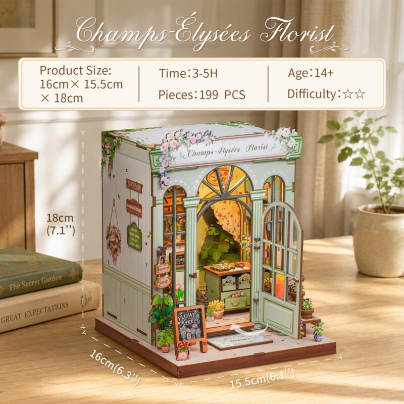 Cutebee Champs-Élysées Florist DIY Book Nook Kit