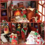 Foyucool Winterfest DIY Miniature House Kit with LED