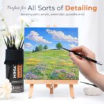 Nicpro Miniature Paint Brush & Drybrush Set (21-Piece)