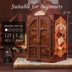 Cutebee Bookshop Memories DIY Book Nook Kit with LED