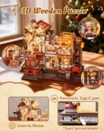 Cutebee Bread Factory 3D Wooden Puzzle with LED