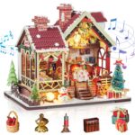 Foyucool Winterfest DIY Miniature House Kit with LED