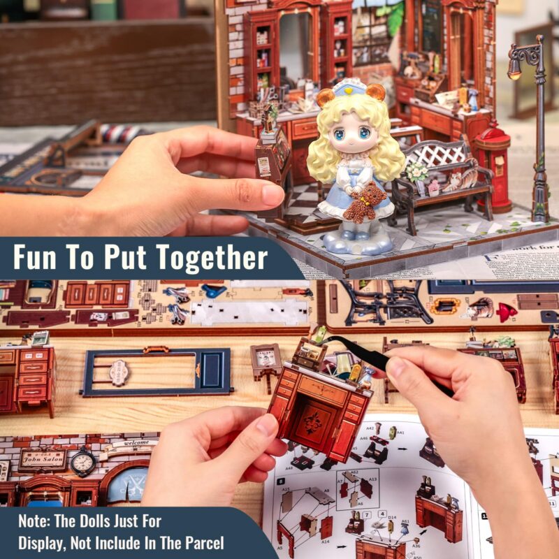 Cutebee John's Hair Salon DIY Book Nook Kit