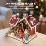 Ozjay Warm Christmas Lodge DIY Miniature House Kit