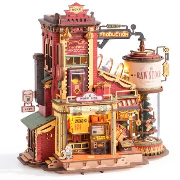Rokr Dream Gift Factory DIY Miniature House Kit