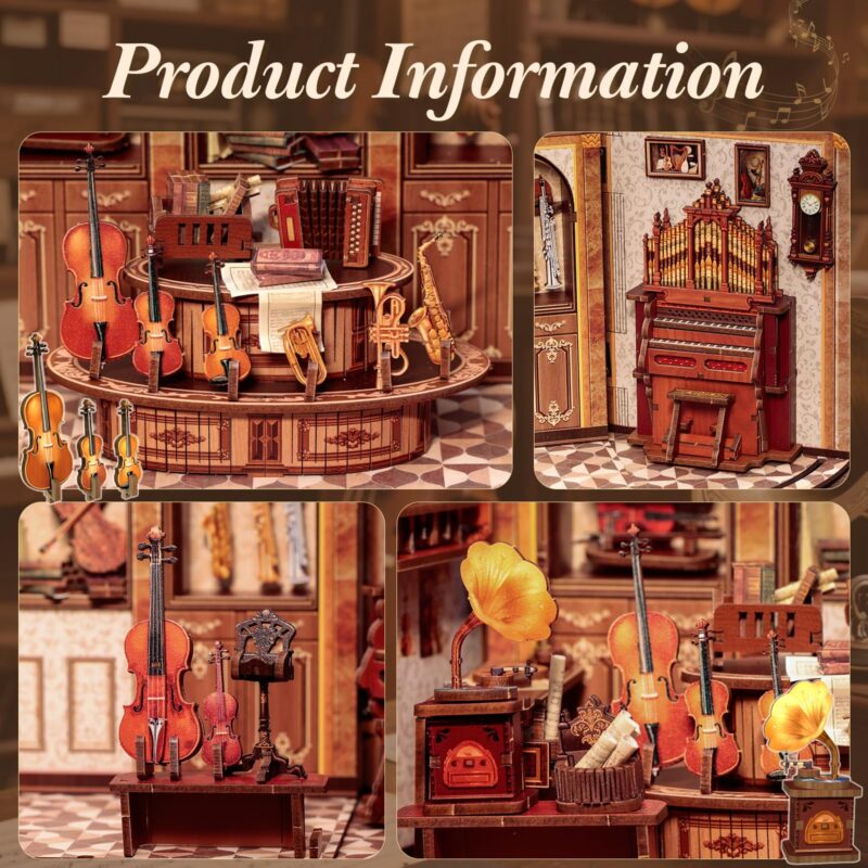 Cutebee Bach Strings DIY Book Nook Kit
