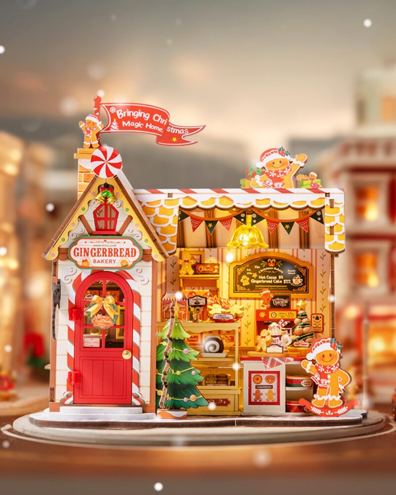 Robotime Gingerbread House DIY Miniature House Kit