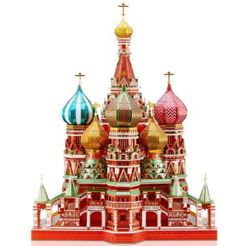 Piececool Saint Basil’s Cathedral 3D Metal Model Kit (711 Pcs)