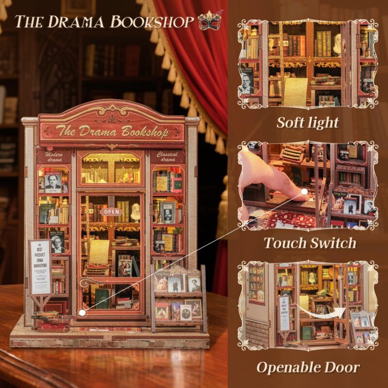 Cutebee Drama Bookshop DIY Book Nook Kit