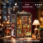 Nextips Musical Christmas Shop DIY Book Nook Kit with LED