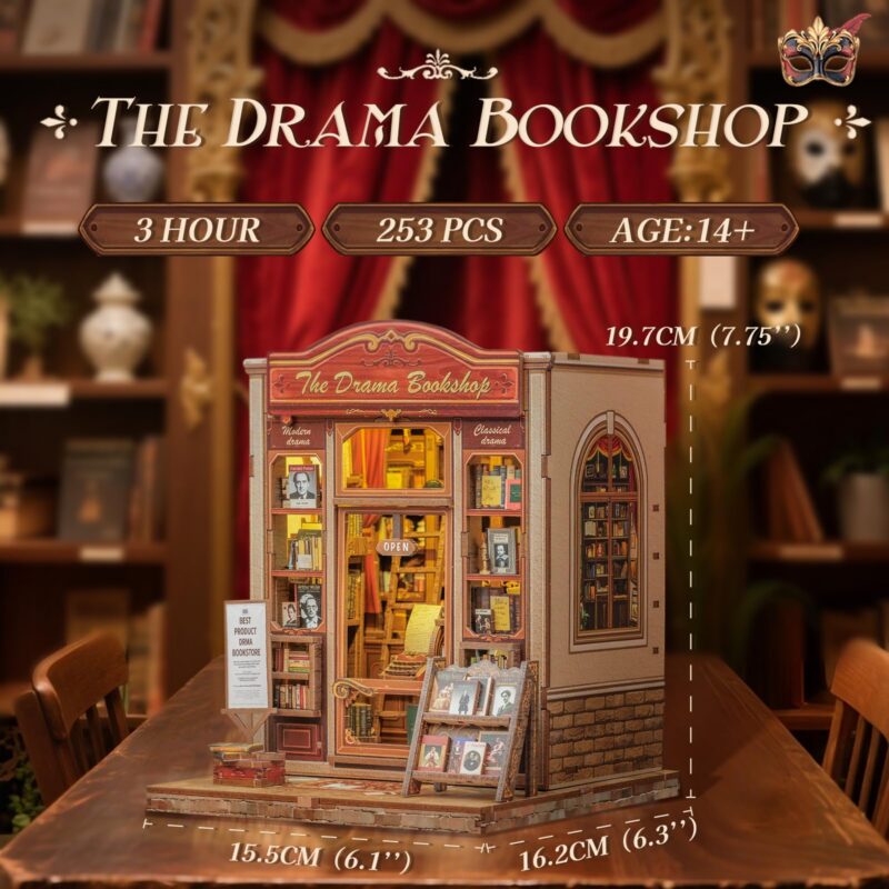 Cutebee Drama Bookshop DIY Book Nook Kit