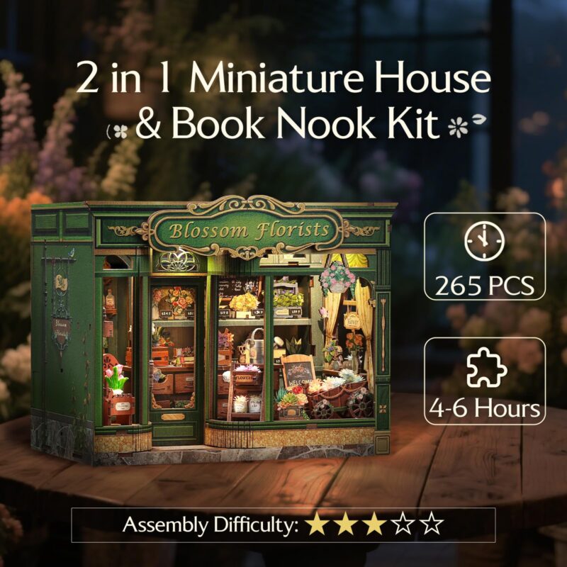 Cutebee Blossom Florists DIY Book Nook Kit