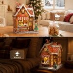 Cutebee Christmas Gingerbread Cottage DIY Miniature House Kit with LED