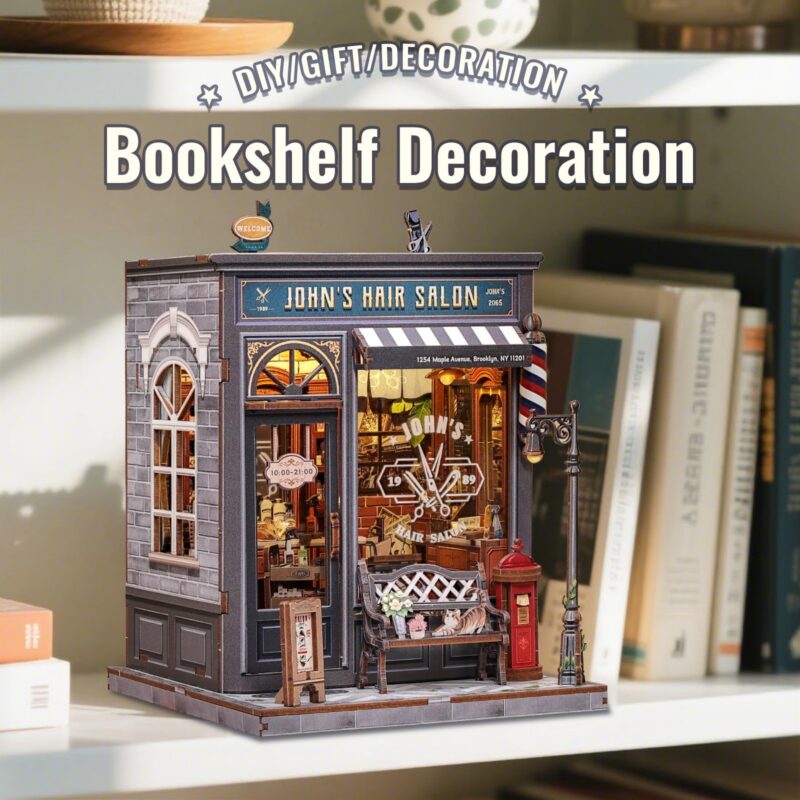 Cutebee John's Hair Salon DIY Book Nook Kit