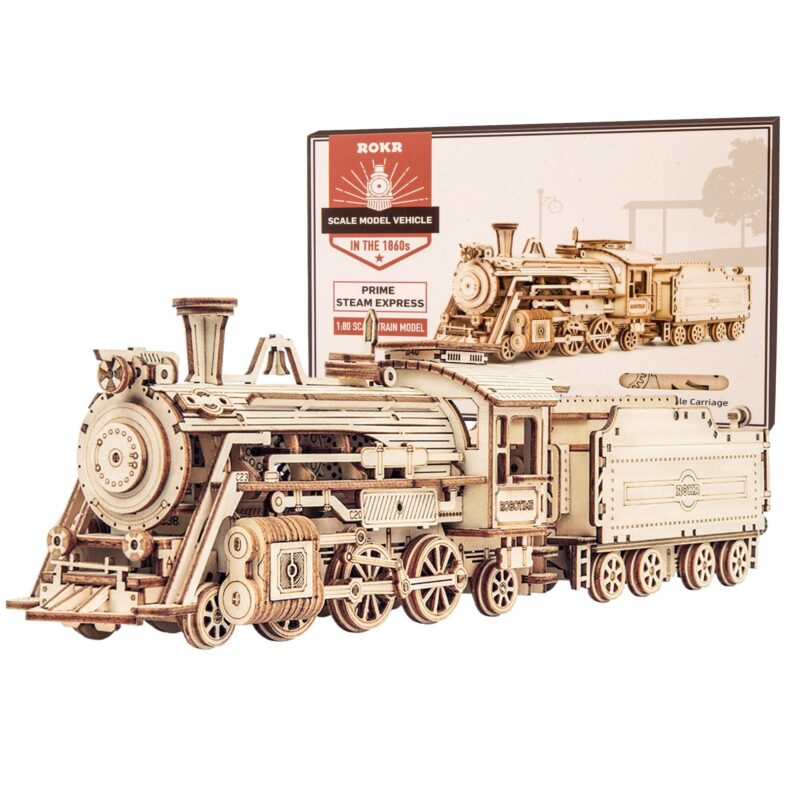 Rokr Prime Steam Express 3D Wooden Train Puzzle