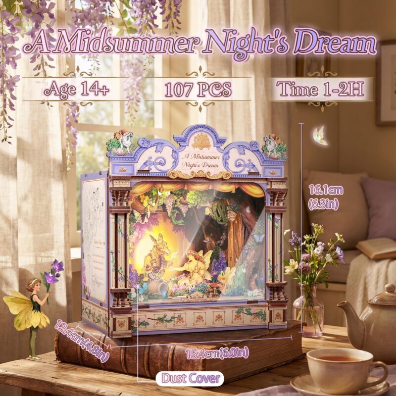 Cutebee A Midsummer Night's Dream DIY Miniature House Kit with LED