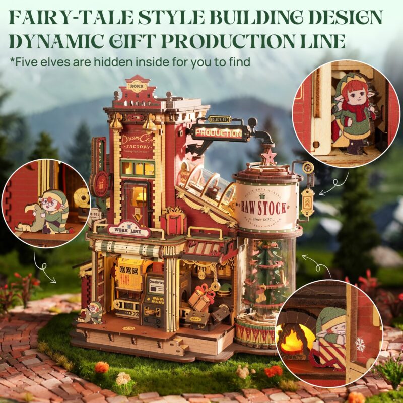 Rokr Dream Gift Factory DIY Miniature House Kit