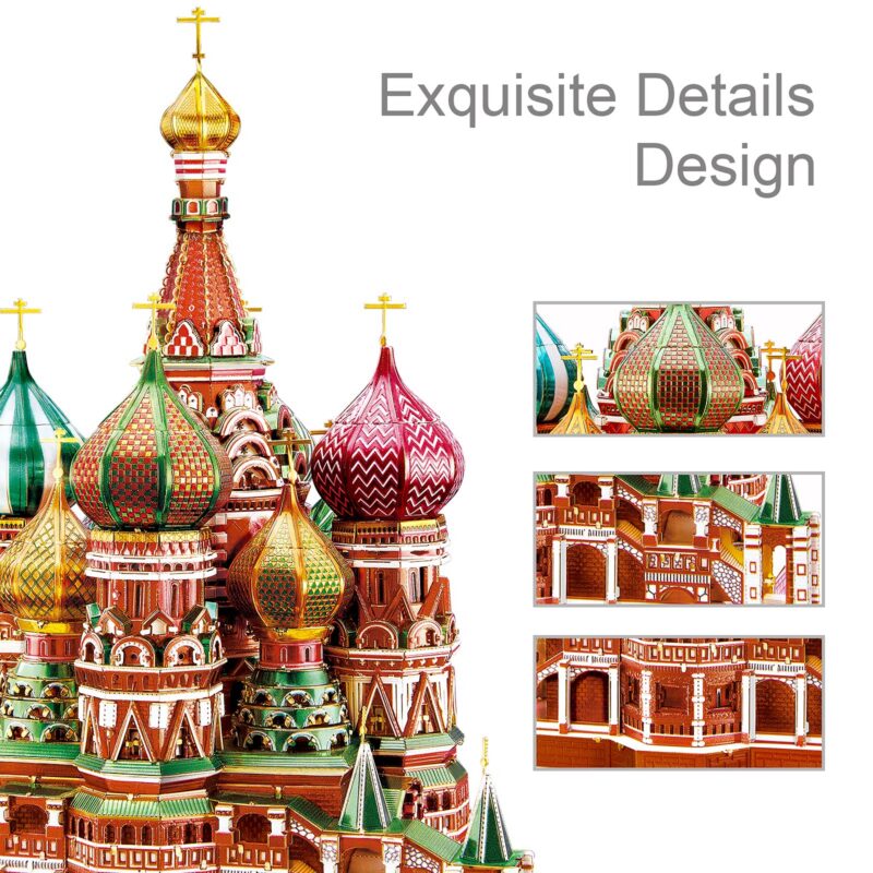 Piececool Saint Basil's Cathedral 3D Metal Model Kit (711 Pcs)