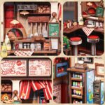 Cutebee Uncle Joe's Pizzeria DIY Book Nook Kit with LED