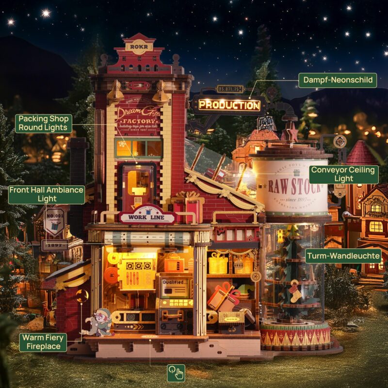 Rokr Dream Gift Factory DIY Miniature House Kit