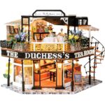 Cutebee The Duchess's Tea Room DIY Miniature House Kit with LED