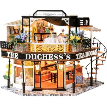 Cutebee The Duchess's Tea Room DIY Miniature House Kit with LED