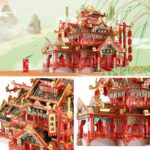 Piececool Chinese Ancient Restaurant 3D Metal Model Kit (215 Pcs)