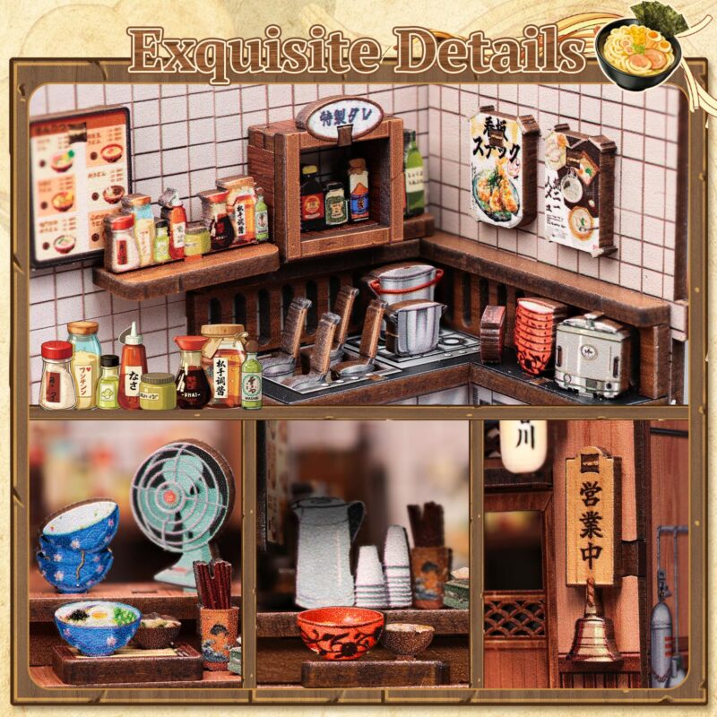 Cutebee Kagawa Udon House 3D Wooden Puzzle