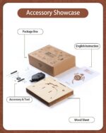 Rnfinewow Dragon 3D Wooden Clock Puzzle