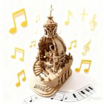 Faucly 100-Piece 3D Wooden Music Box Puzzle